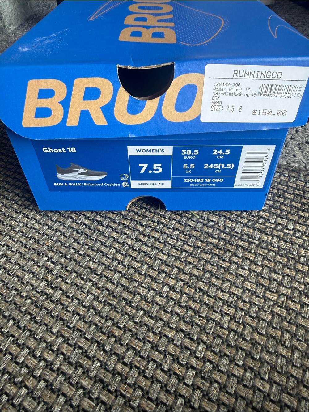 NWT!
Women’s Brooks ghost 18 7.5m Black Running Shoes - Picture 2 of 6